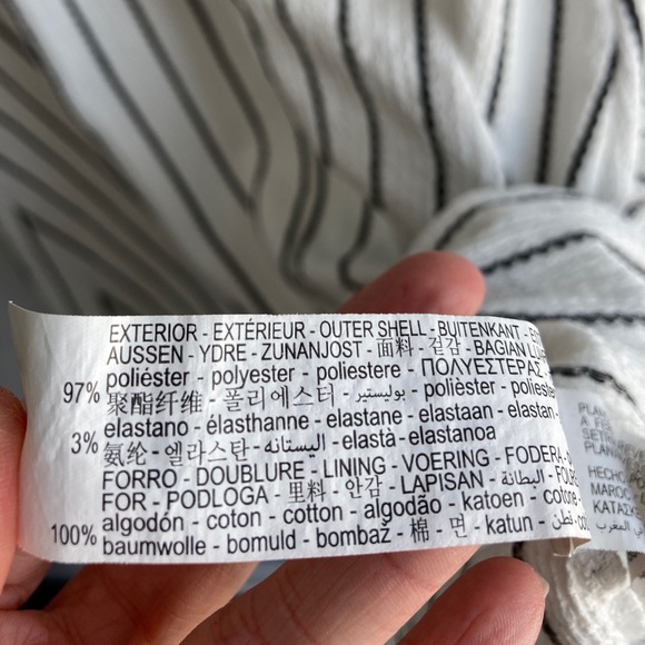 ZARA | striped dress with puffy sleeves - Picture 3 of 4